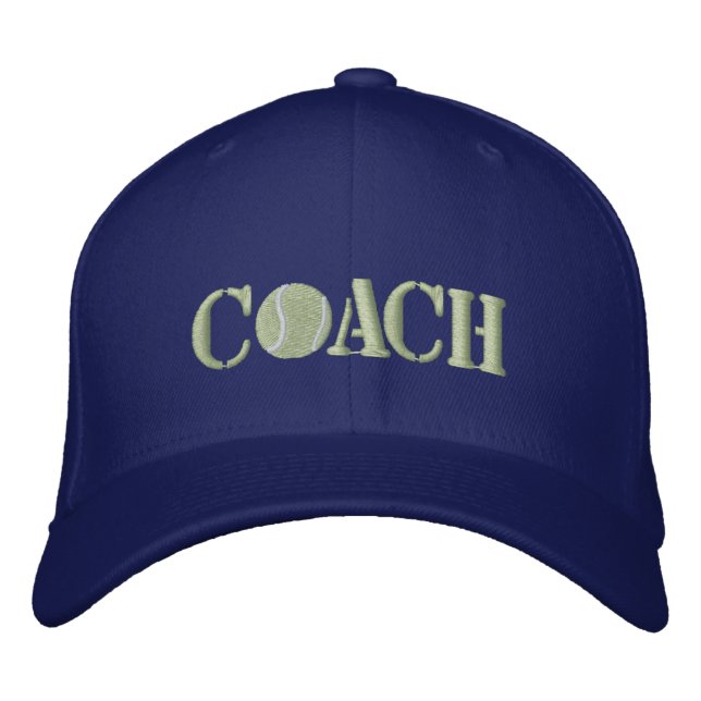 Tennis Coach Embroidered Hat (Front)