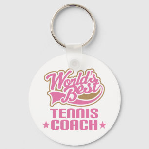 Tennis Coach Gift Key Ring