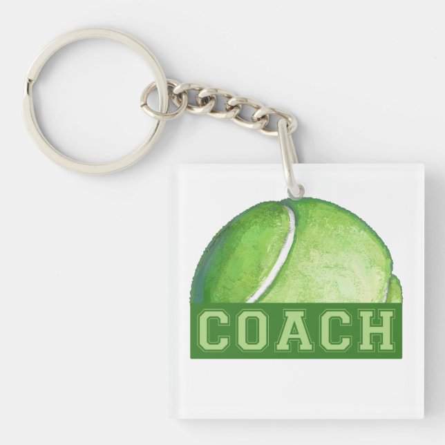 Tennis Coach Key Ring (Front)