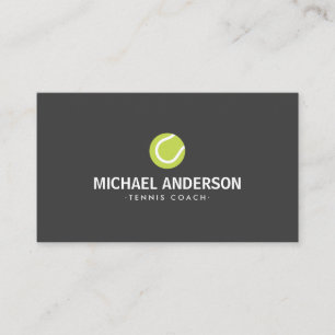 Tennis coach or player business card - modern