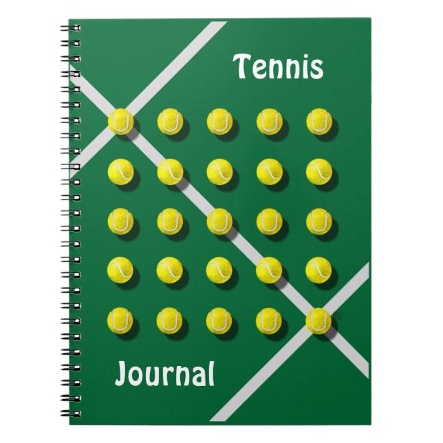 Tennis Coach, personalised Notebook (Front)