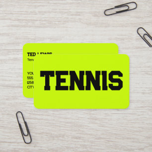 Tennis Coach QR Business Card