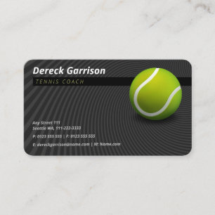 Tennis Coach   Sport Business Card