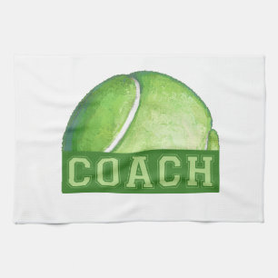 Tennis Coach Tea Towel