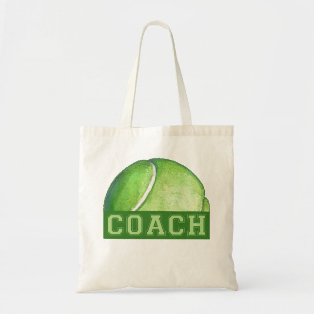 Tennis Coach Tote Bag (Front)