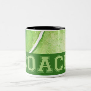 Tennis Coach Two-Tone Coffee Mug