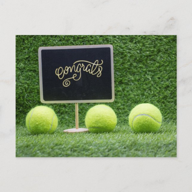 Tennis Congratulations for player  Postcard (Front)
