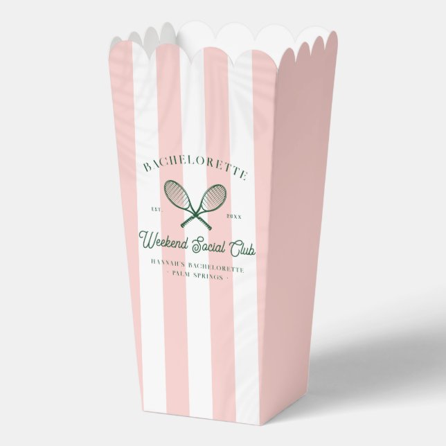 Tennis Country Club | Bachelorette Favour Box (Front)