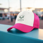 Tennis Country Club | Bachelorette  Trucker Hat<br><div class="desc">Give this adorable hat to your bridesmaids for your bachelorette or wedding weekend! Our fun hats are the perfect way for your crew to get all the attention everywhere you and your gals go! Tenniscore is making its way out of the country club and onto your stationery. The look is...</div>