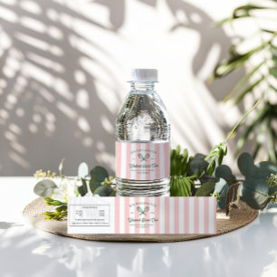 Tennis Country Club   Bachelorette  Water Bottle Label