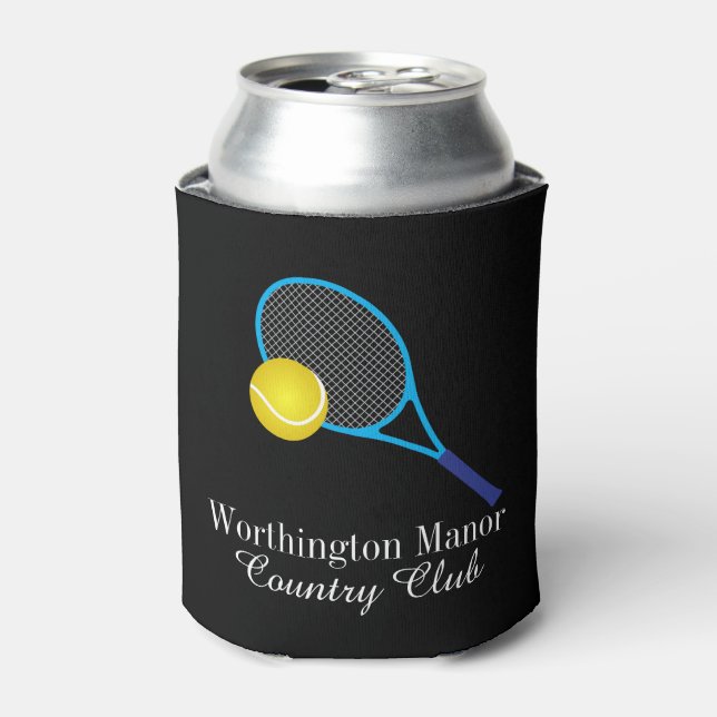 Tennis Country Club Can Cooler - srf (Can Front)