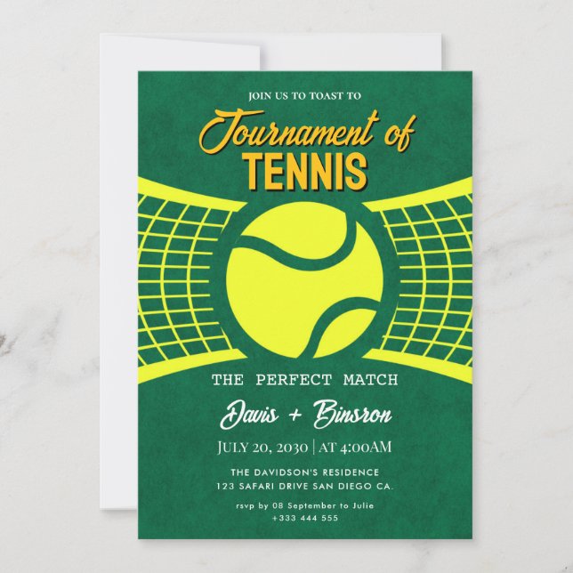 Tennis Country Club Invitation (Front)