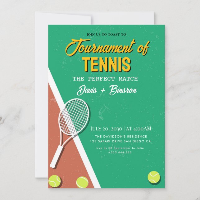 Tennis Country Club Invitation (Front)