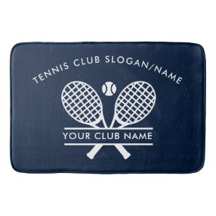 Tennis Country Club Name Team Custom Modern Bath Mat