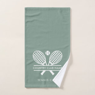 Tennis Country Club Name Team Players Custom Hand Towel