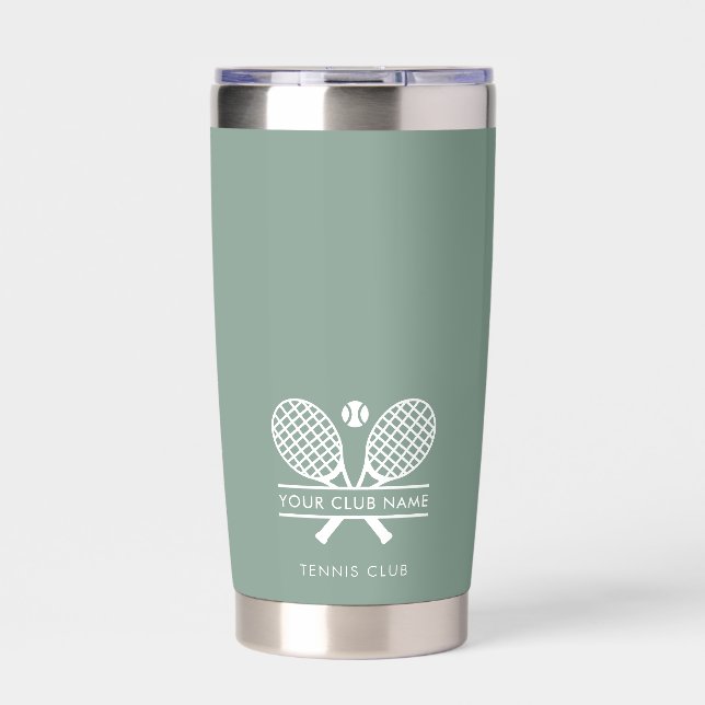 Tennis Country Club Name Team Players Swag Insulated Tumbler (Front)