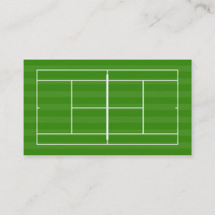 Tennis court business card