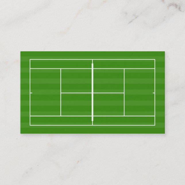 Tennis court business card (Front)