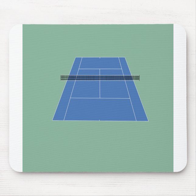 Tennis Court - Green and Blue Mouse Mat (Front)