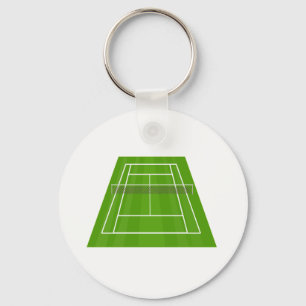 Tennis court key ring