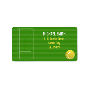 Tennis court label