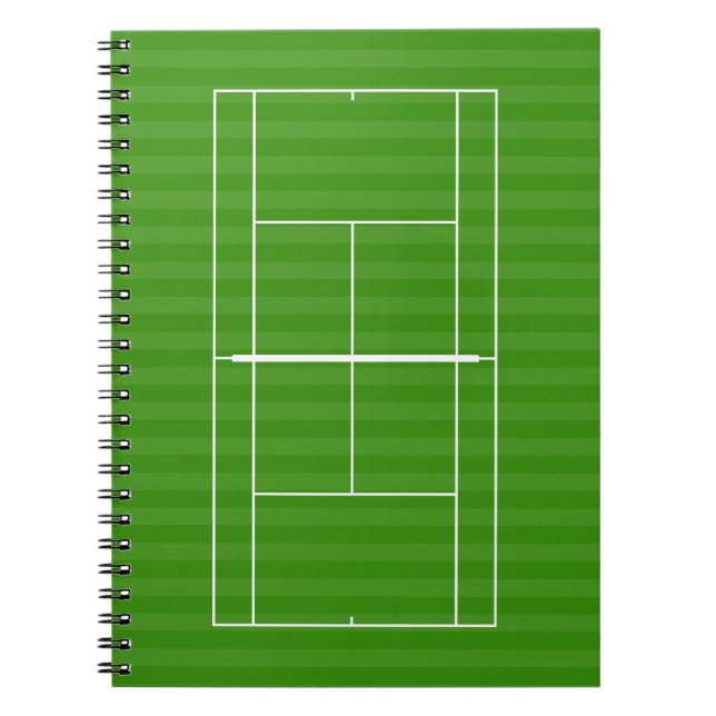 TENNIS COURT LINE MARKING Notebook (Front)