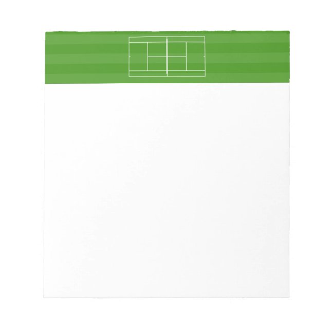 TENNIS COURT LINE MARKING Notepad (Front)