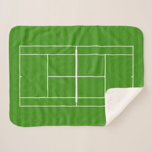 TENNIS COURT LINE MARKING SHERPA BLANKET