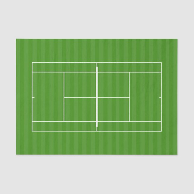 TENNIS COURT LINE MARKING Tissue Paper (Front)