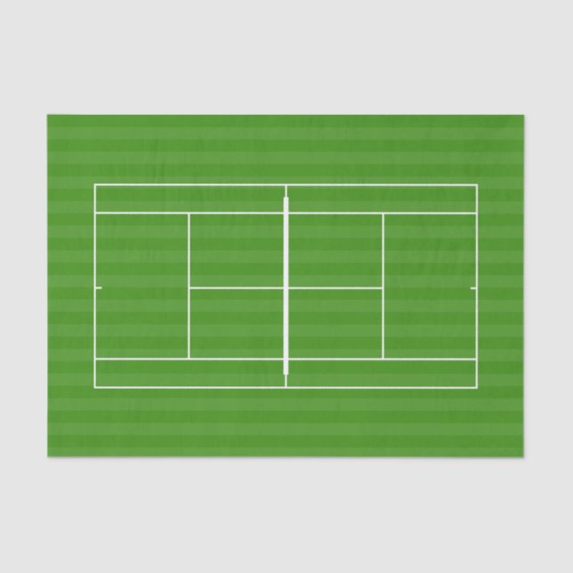 TENNIS COURT LINE MARKING Tissue Paper (Front)