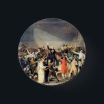 tennis court oath 3 cm round badge<br><div class="desc">from david.</div>
