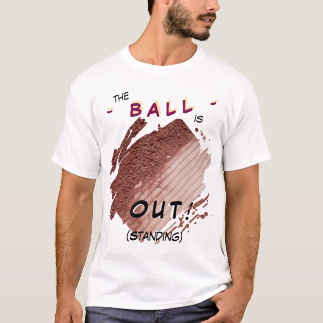 Tennis Court OUT (Standing) T-Shirt (Front)
