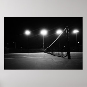 tennis court poster