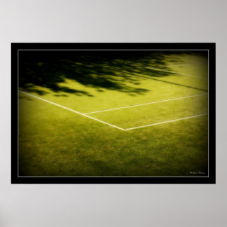 tennis court poster