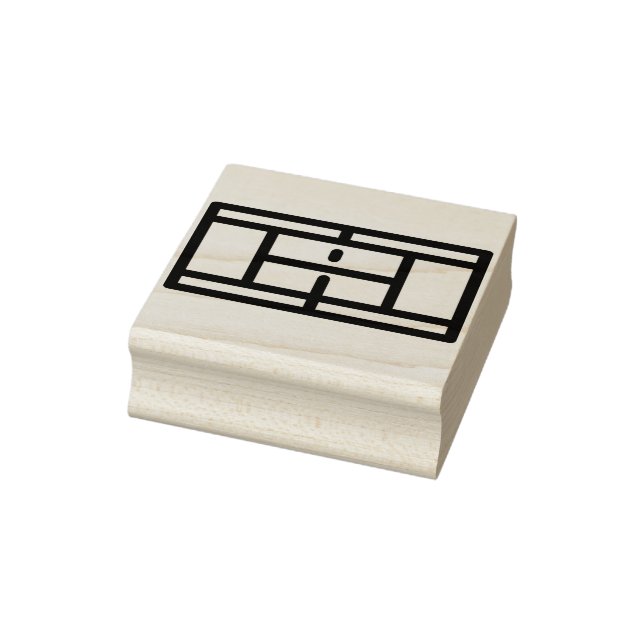 tennis-court rubber stamp (Stamp)