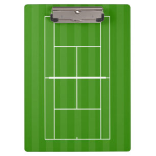 Tennis Court & Tennis Ball Clipboard