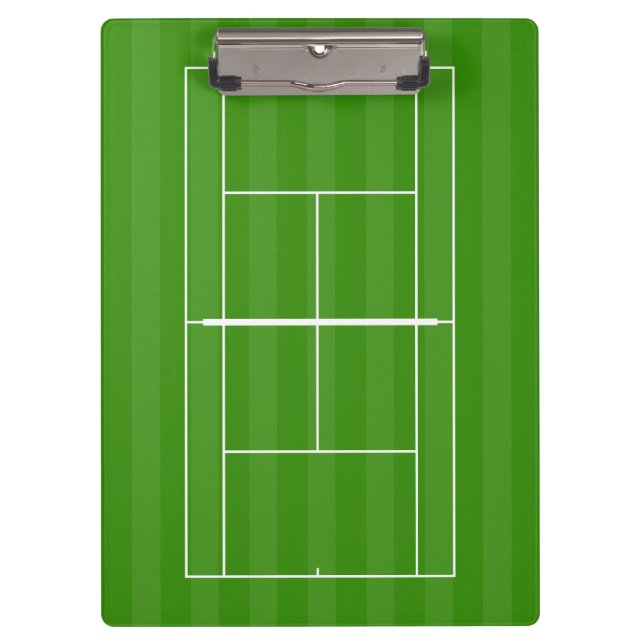 Tennis Court & Tennis Ball Clipboard (Front)