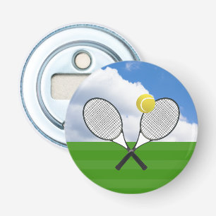 Tennis court & TENNIS RACKETS Bottle Opener
