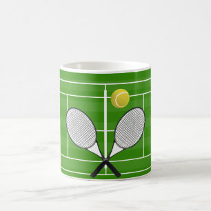 Tennis court & TENNIS RACKETS Coffee Mug