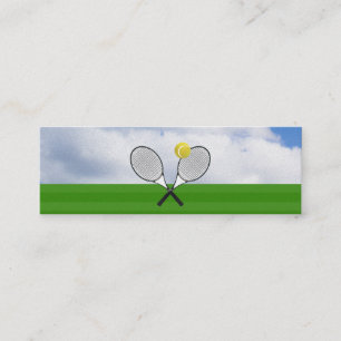 Tennis court & TENNIS RACKETS Mini Business Card