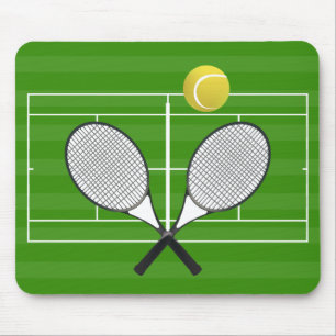 Tennis court & TENNIS RACKETS Mouse Mat