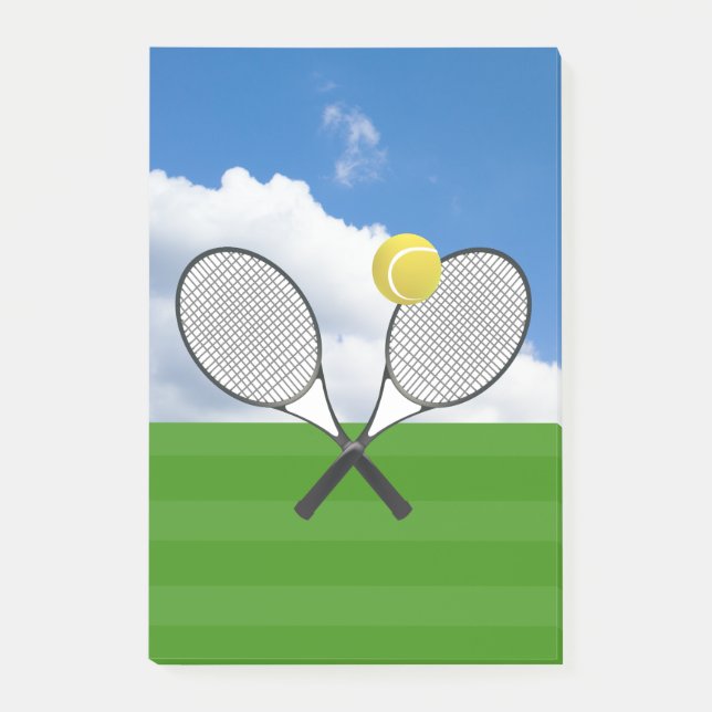 Tennis court & TENNIS RACKETS Post-it Notes (Front)