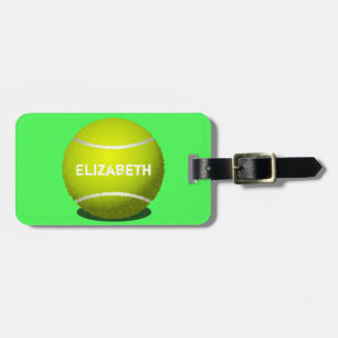 Tennis Custom Ball Luggage Tag