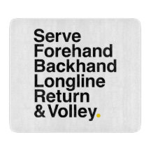 TENNIS CUTTING BOARD