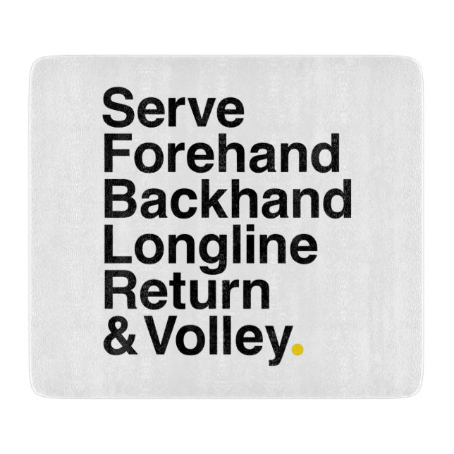 TENNIS CUTTING BOARD (Front)