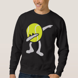 Tennis Dabbing Tennis Ball Tennis Player Ball Spor Sweatshirt