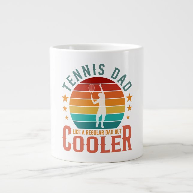 Tennis Dad Cooler Large Coffee Mug (Front)