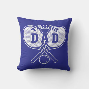 Tennis Dad, Crossed Tennis Rackets Cushion