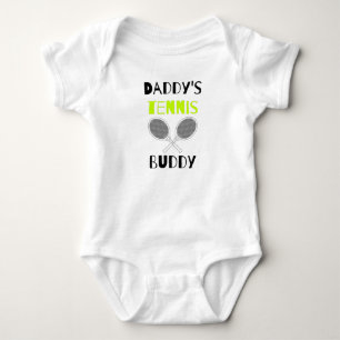 Tennis Dad: Daddy's Tennis Buddy Funny Baby Bodysuit