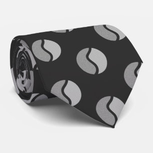 Tennis Dad Father Grey Ball Pattern Athletic Sport Tie